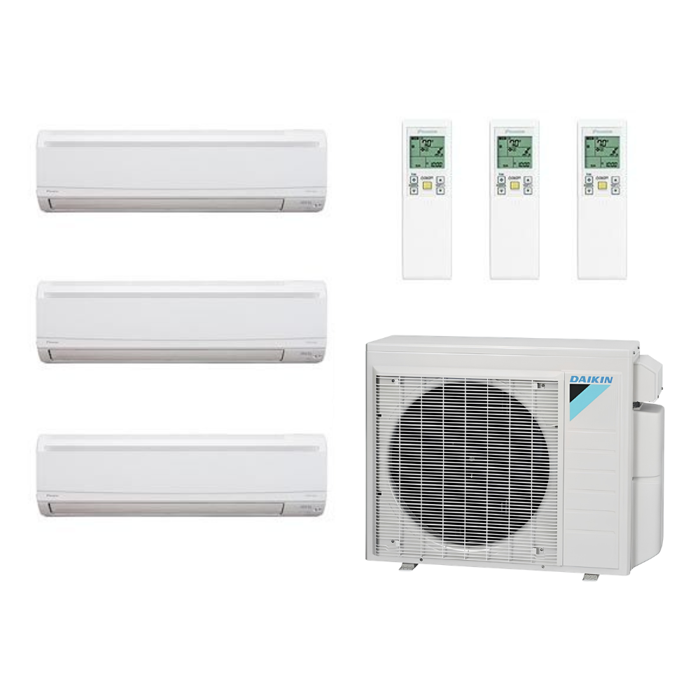 Daikin Mini Split | 3 Zone | 24000 BTU |3MXL24WMVJU9, FTXS12WVJU9 + FTXS12WVJU9 + FTXS15WVJU9