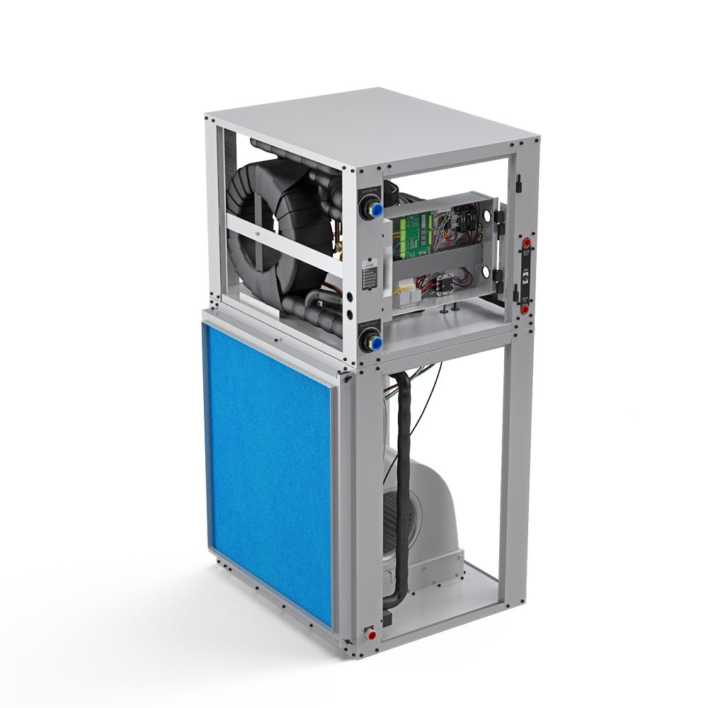 36K BTU Downflow Two-Stage 230V 1-Phase 60Hz CuNi Coil Right w/Heater - AC units for less