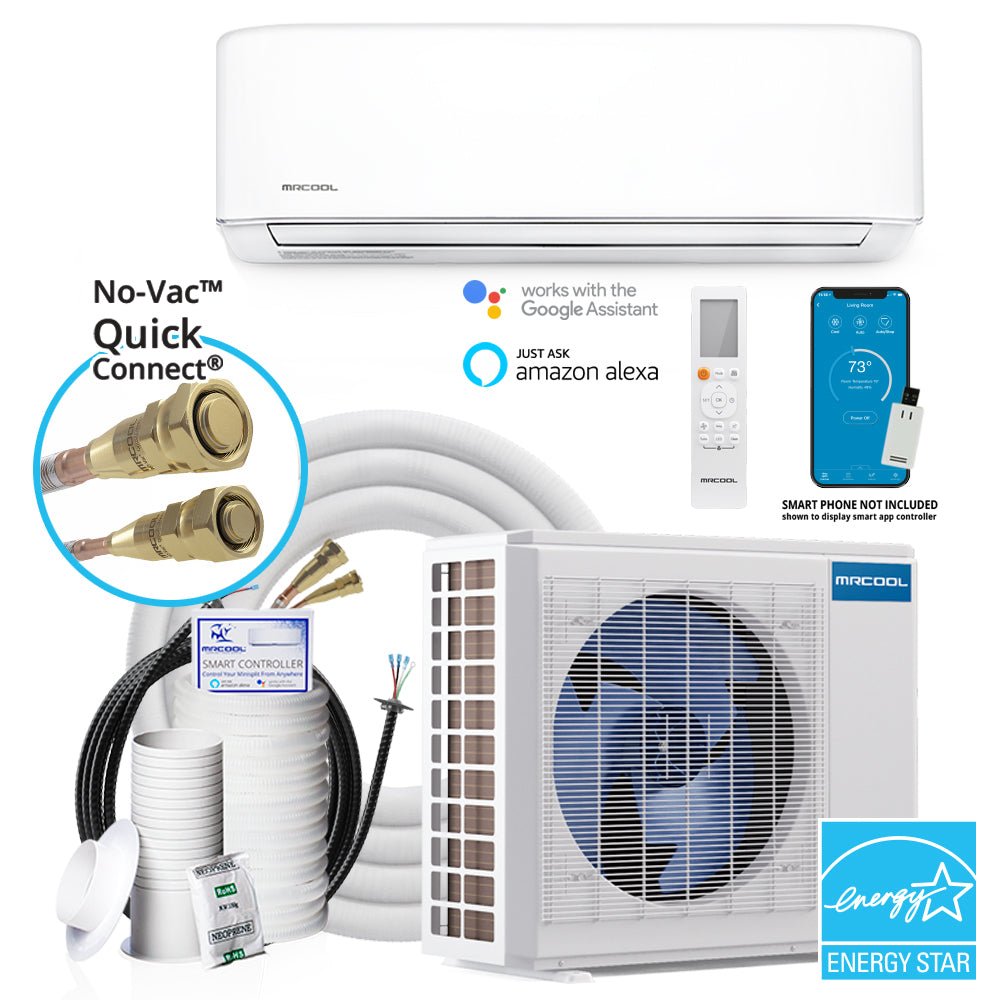 DIY 4th Generation E Star 36k BTU Ductless Mini-Split Heat Pump Complete System - 208-230V/60Hz DIY-36-HP-WM-230C25 - AC units for less