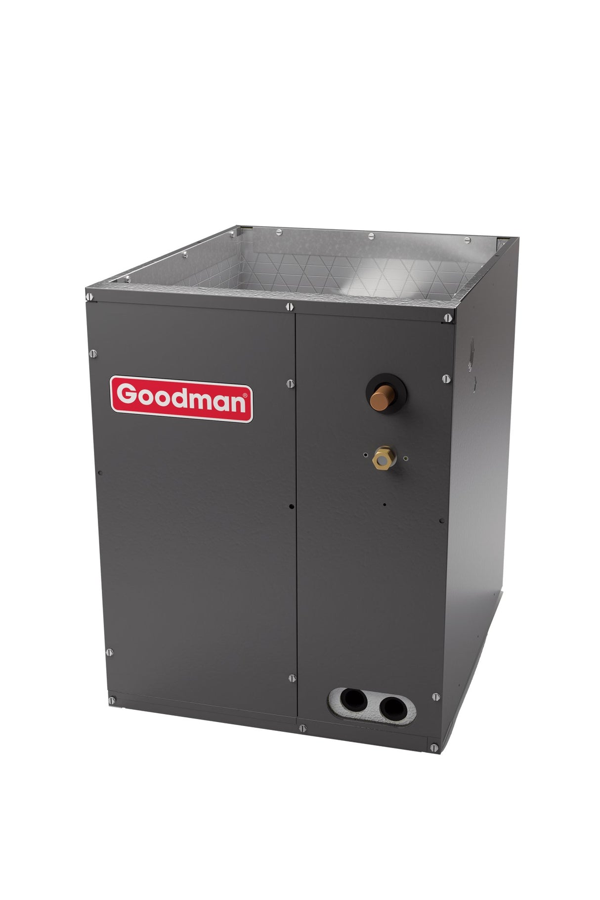Goodman 1.5 Ton 14.5 SEER 80% 60,000 BTU Gas Furnace and Air Conditioner System Upflow GM9S800603AN CAPTA1818A4 GSXN401810 - AC units for less