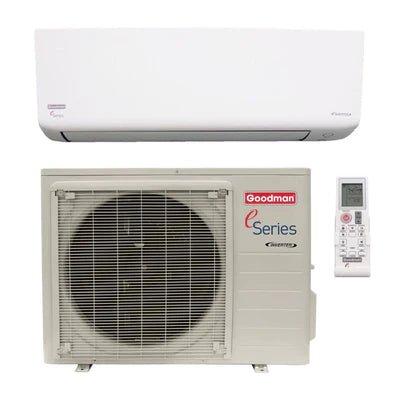 Goodman e series 12,000 btu wall mounted mini split heat pump system - AC units for less