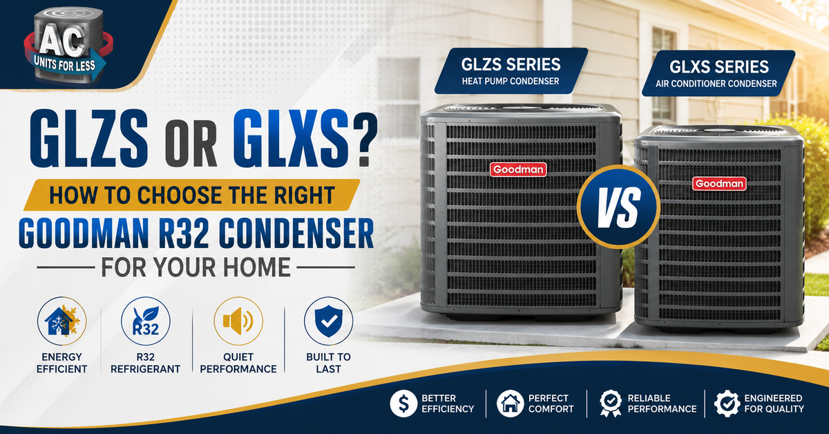 GLZS or GLXS? How to Choose the Right Goodman R32 Condenser for Your Home