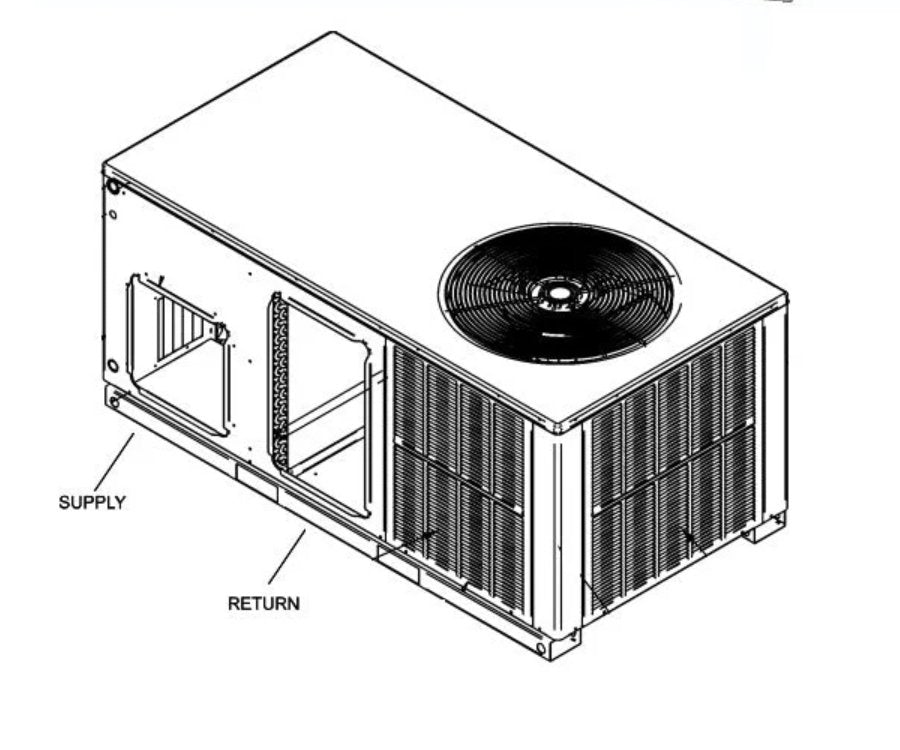 Package Unit Base Spring Side discharge/Horizontal Straight Cool Package Unit