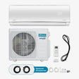 12,000 BTU 18 SEER2 Zero Z Max R454B Series, Cooling & heating, 115V~/60Hz/1P, System with Installation Kit WiFi Enabled - ZMSB-12HVT110-USR2-ID-R454B/ZMSB-12HVT110-USR1-Od-R454B