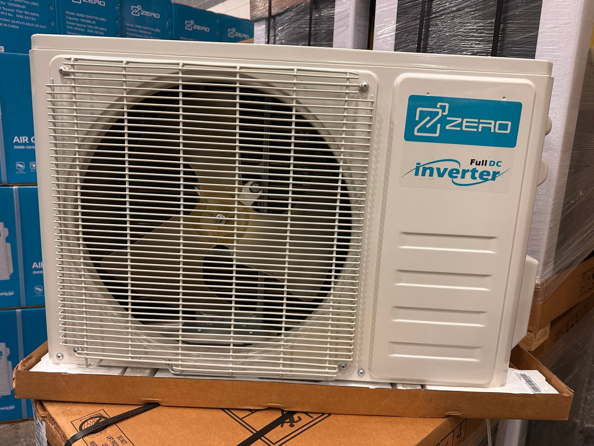 12,000 BTU 18 SEER2 Zero Z Max R454B Series, Cooling & heating, 115V~/60Hz/1P, System with Installation Kit WiFi Enabled - ZMSB-12HVT110-USR2-ID-R454B/ZMSB-12HVT110-USR1-Od-R454B