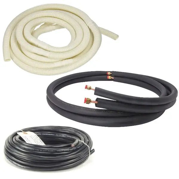 18000 BTU Mini Split Installation Kit, 15 Feet Line set, 50 Ft Communication Cable, Hose - acunitsforless.com