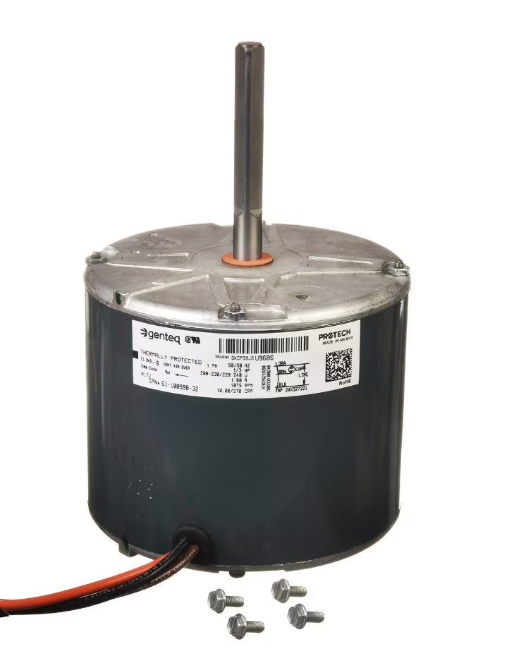 Rheem Condenser Motor - 1/3 hp 208-230/1/60 (1075 rpm/1 speed) 51-100998-32