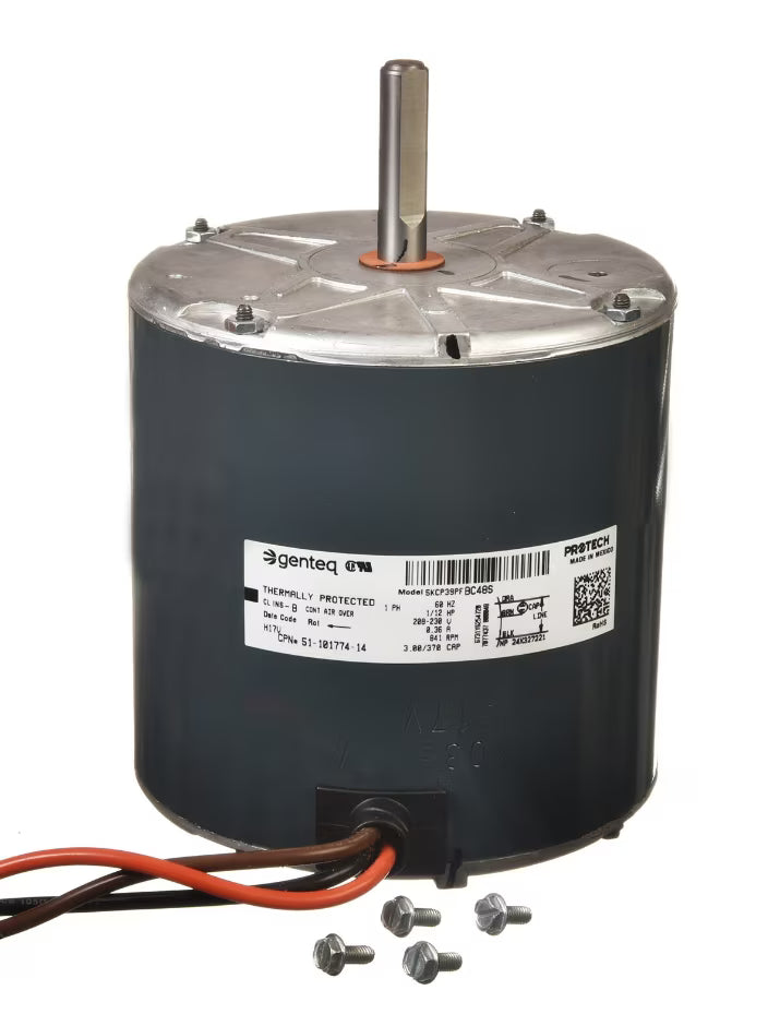 Rheem Condenser Motor - 1/12 hp 208-230/1/60 (825 rpm/1 speed) 51-101774-14