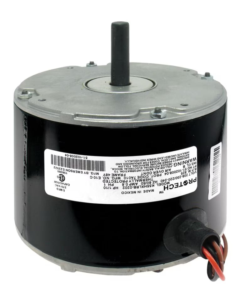 Rheem Condenser Motor - 1/10 hp 208-230/1/50-60 (825 rpm/1 speed) 51-102500-05