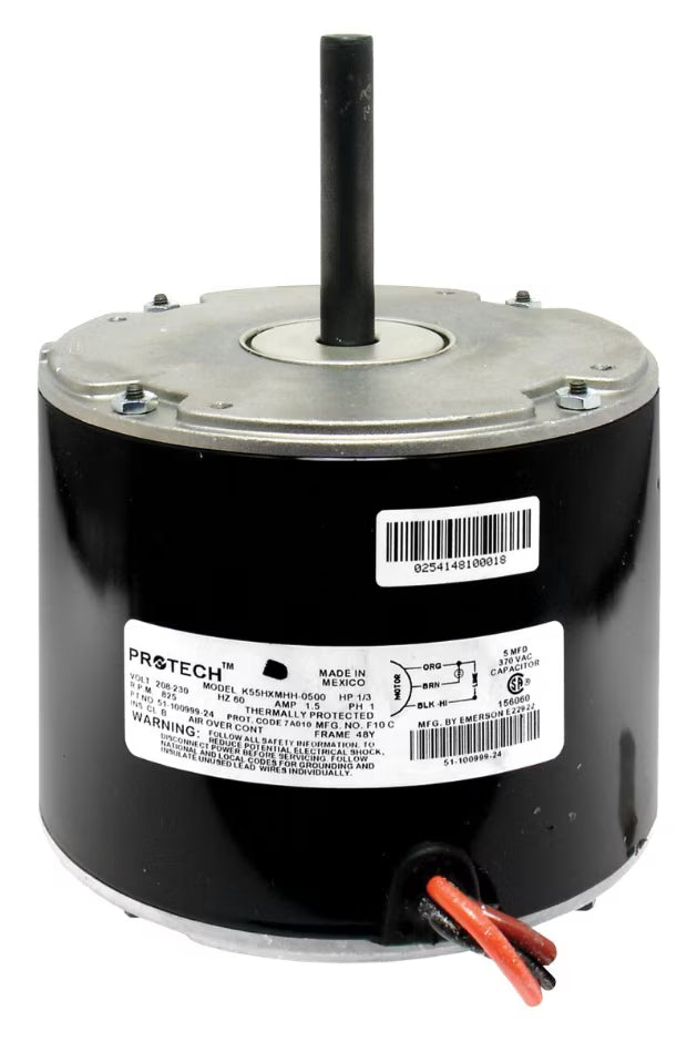 Rheem Condenser Motor - 1/3 hp 208-230/1/60 (825 rpm/1 speed) 51-102500-10