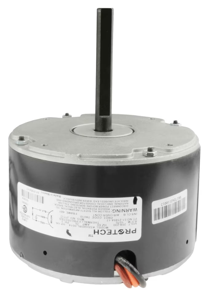 Rheem Condenser Motor - 1/6 hp 208-230/1/60 (1075 rpm/1 speed) 51-21854-17