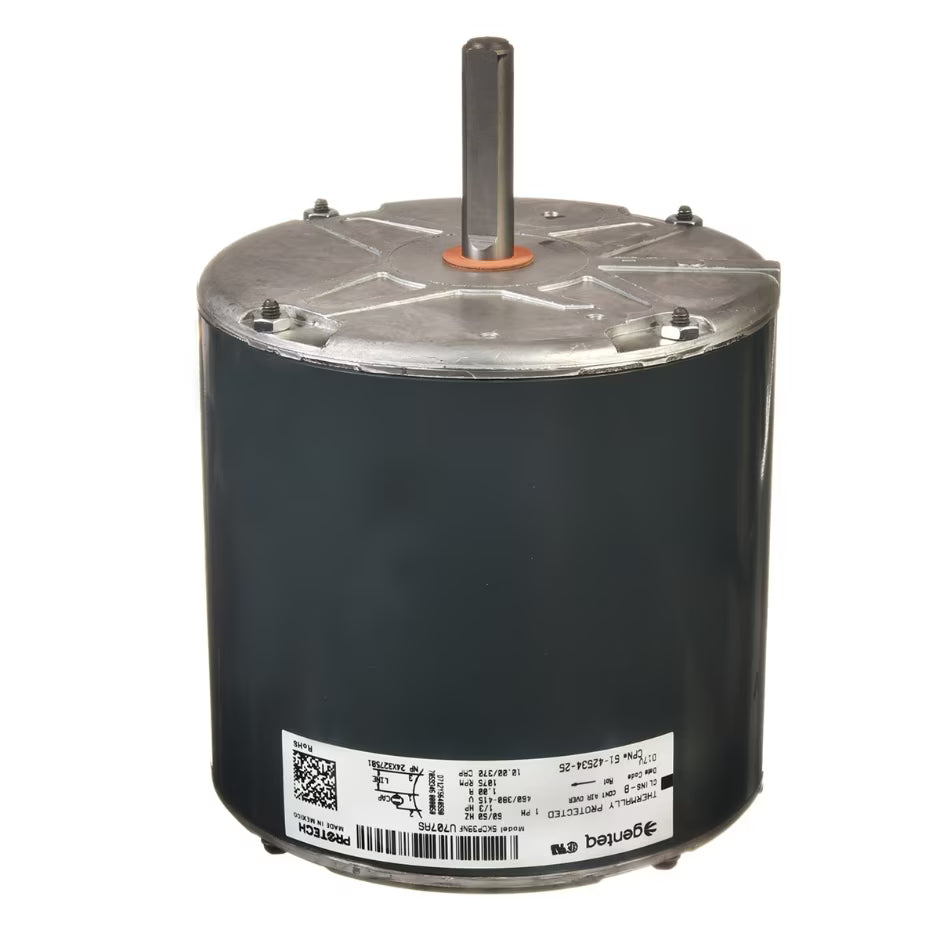 Rheem Condenser Motor - 1/3 hp 380-415-460/1/50-60 (1075 rpm/1 speed) 51-42534-25