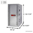 A5AHC005A1D30 R-454B Convertible Air Handler, All-Aluminum Plate Fin Coil, 4-Way Poise, 24V System Control, 208-230/1/60, 36K - 48K BTUH Capacity
