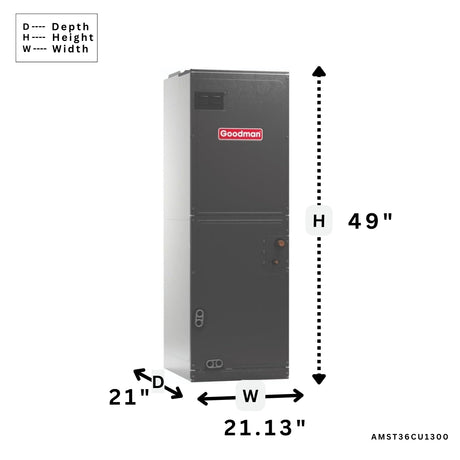 Goodman 3 Ton R32 Air handler AMVT36BP1300