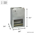 AWST36LU1405 | Apartment Unit| AWST Air Handler, Multi Speed ECM Motor, 3 Ton