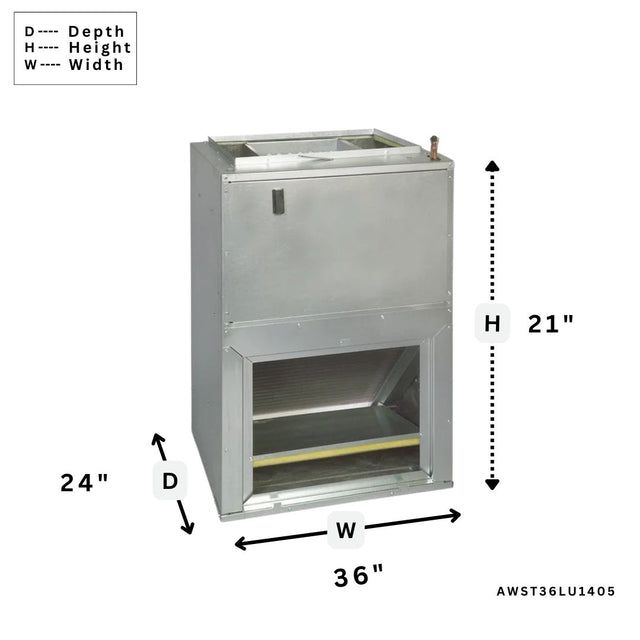 AWST36LU1405 | Apartment Unit| AWST Air Handler, Multi Speed ECM Motor, 3 Ton