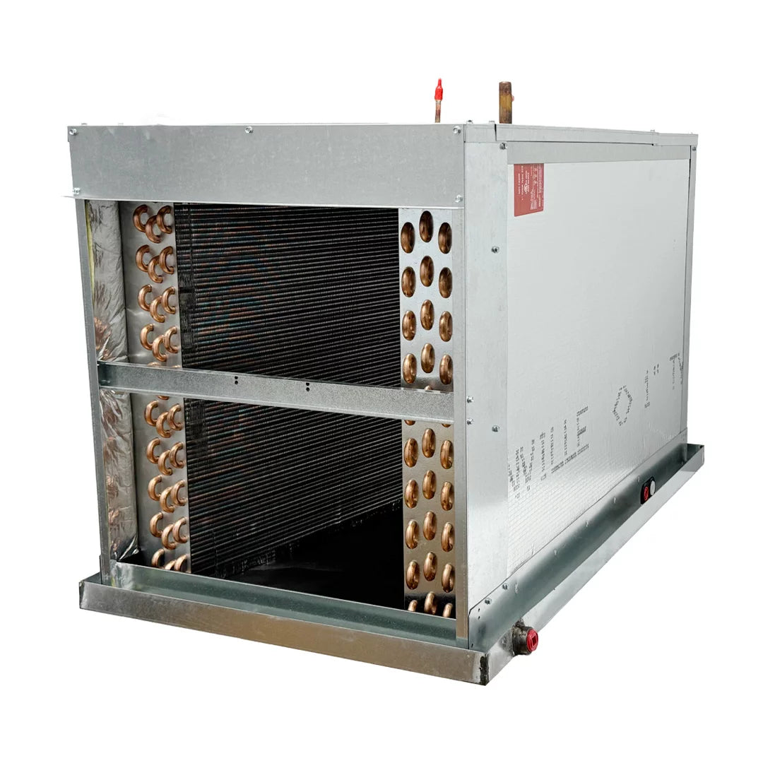 Aspen 4 ton 49,000 BTU 17.5" width B-3 Row Dedicated Horizontal Copper Coil w/ Plenum CP49B3D175T042