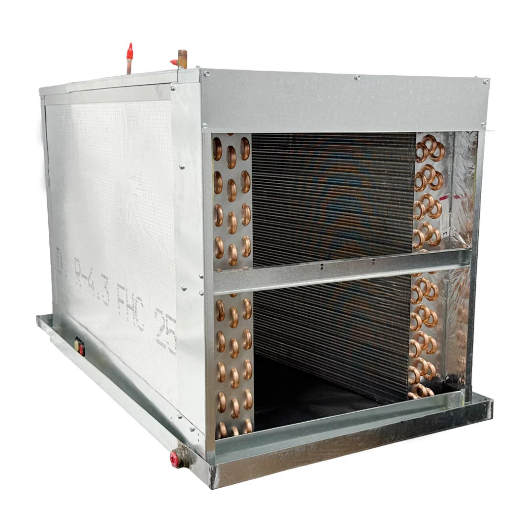 Aspen 5 ton 61,000 BTU 21" width B-4 Row Dedicated Horizontal Copper Coil w/ Plenum CP61B4D210T042