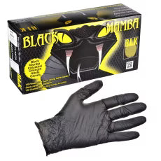 Rheem Gloves - Black Mamba Powderfree - Textured - XL (Box of 100) BLK-130