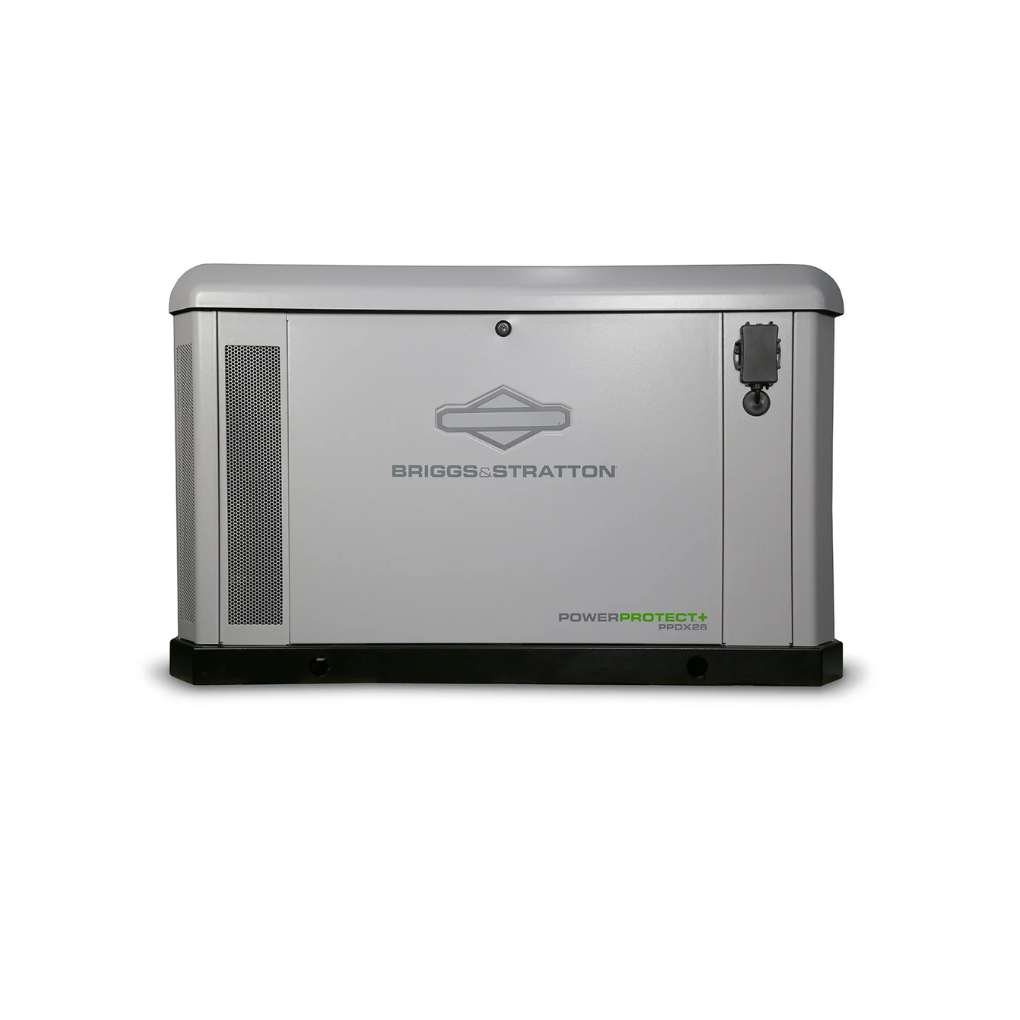 Briggs & Stratton PowerProtect+ DX 18kW (LP/NG) Standby Generator, 120/240V, Aluminum Enclosure, GC-1033 Controller, w/ EnergyTrak — 10 Year Warranty