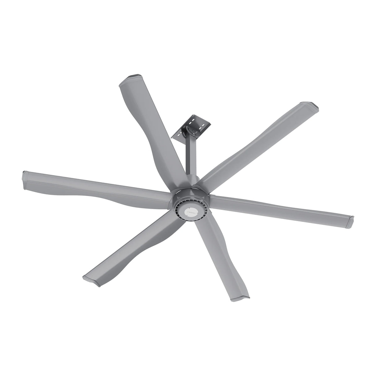 CARRO Zenon 8 ft Indoor Silver Gray Neodymium Magnet Direct-Drive Motor Commercial Ceiling Fan with Controller