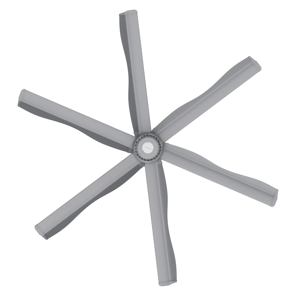 CARRO Zenon 8 ft Indoor Silver Gray Neodymium Magnet Direct-Drive Motor Commercial Ceiling Fan with Controller