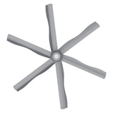 CARRO Zenon 8 ft Indoor Silver Gray Neodymium Magnet Direct-Drive Motor Commercial Ceiling Fan with Controller