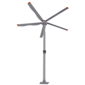 CARRO Cyfan 10 ft Indoor and Outdoor Silver Gray Neodymium Magnet Direct-Drive Motor Standing Fan with Integrated Controller