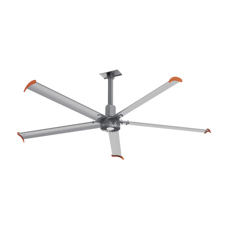 CARRO Makani 10 ft Indoor Silver Neodymium Magnet Direct-Drive Motor Industrial Ceiling Fan with Controller