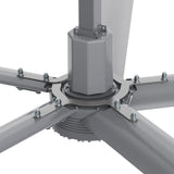 CARRO Makani 10 ft Indoor Silver Neodymium Magnet Direct-Drive Motor Industrial Ceiling Fan with Controller