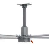 CARRO Makani 10 ft Indoor Silver Neodymium Magnet Direct-Drive Motor Industrial Ceiling Fan with Controller