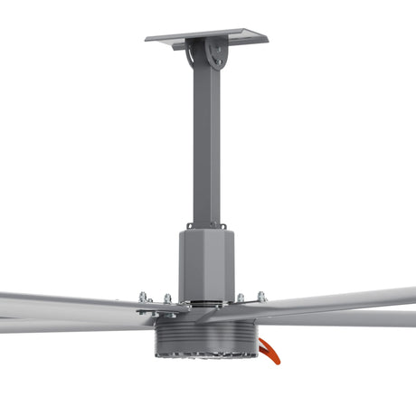 CARRO Makani 10 ft Indoor Silver Neodymium Magnet Direct-Drive Motor Industrial Ceiling Fan with Controller