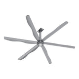 CARRO Zenon 10 ft Indoor Silver Gray Neodymium Magnet Direct-Drive Motor Commercial Ceiling Fan with Controller