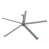 CARRO Makani 12 ft Indoor Silver Neodymium Magnet Direct-Drive Motor Industrial Ceiling Fan with Controller