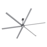 CARRO Zenon 12 ft Indoor Silver Gray Neodymium Magnet Direct-Drive Motor Commercial Ceiling Fan with Controller