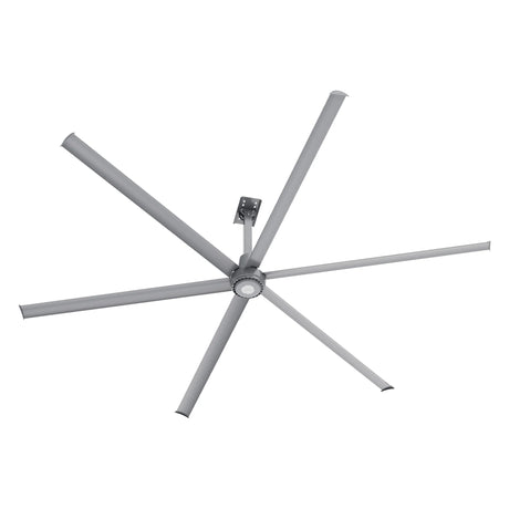 CARRO Zenon 12 ft Indoor Silver Gray Neodymium Magnet Direct-Drive Motor Commercial Ceiling Fan with Controller