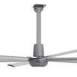 CARRO Zenon 12 ft Indoor Silver Gray Neodymium Magnet Direct-Drive Motor Commercial Ceiling Fan with Controller