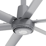 CARRO Zenon 12 ft Indoor Silver Gray Neodymium Magnet Direct-Drive Motor Commercial Ceiling Fan with Controller