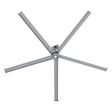 CARRO Makani 14 ft Indoor Silver Neodymium Magnet Direct-Drive Motor Industrial Ceiling Fan with Controller
