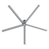 CARRO Makani 14 ft Indoor Silver Neodymium Magnet Direct-Drive Motor Industrial Ceiling Fan with Controller