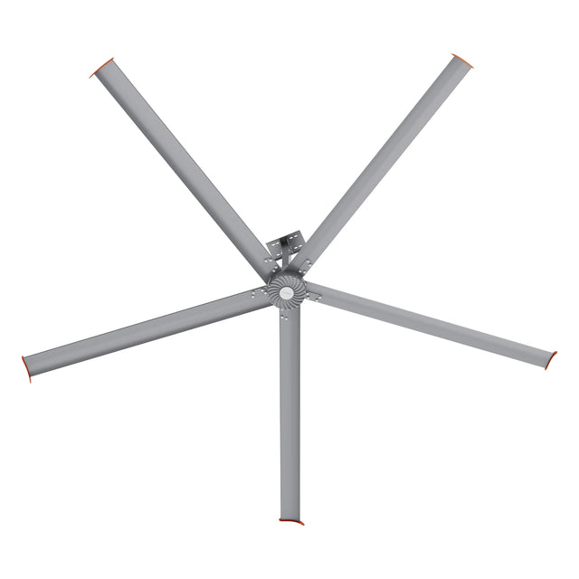 CARRO Makani 14 ft Indoor Silver Neodymium Magnet Direct-Drive Motor Industrial Ceiling Fan with Controller