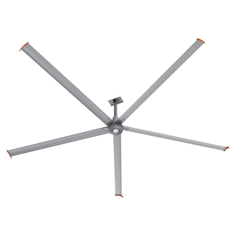 CARRO Makani 16 ft Indoor Silver Neodymium Magnet Direct-Drive Motor Industrial Ceiling Fan with Controller