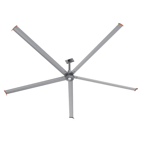 CARRO Makani 16 ft Indoor Silver Neodymium Magnet Direct-Drive Motor Industrial Ceiling Fan with Controller