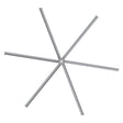 CARRO Visby 22 ft Indoor Silver Neodymium Magnet Direct-Drive Motor Industrial Ceiling Fan with Controller