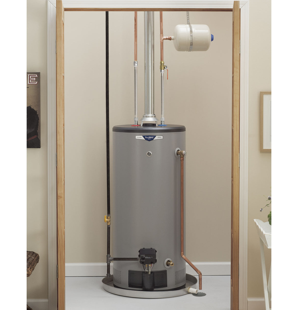 CG40S12BXW - Ge realmax platinum 40-gallon short natural gas atmospheric water heater, canada model - acunitsforless.com
