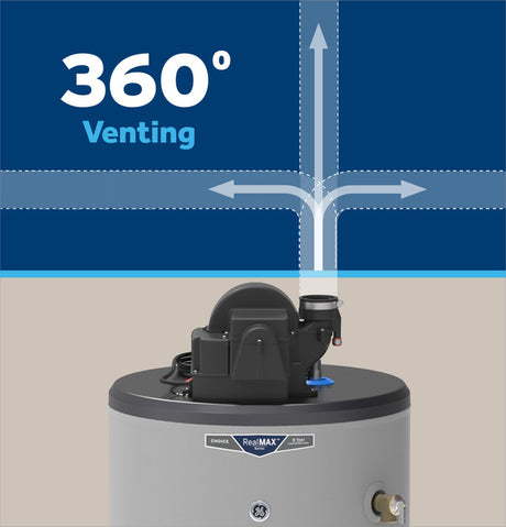 CG50S08AYV - 50 gallon short, natural gas, power vent, 8yr warranty, canada model -  acunitsforless.com