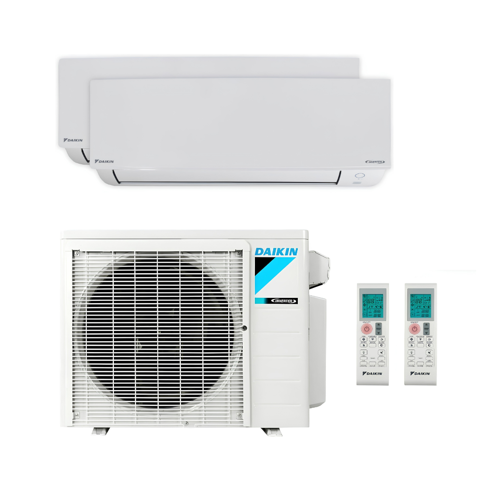 Daikin CIRRA 2 zone Series Heat Pump 2MX18AXVJU CTX09AXVJU + CTX12AXVJU