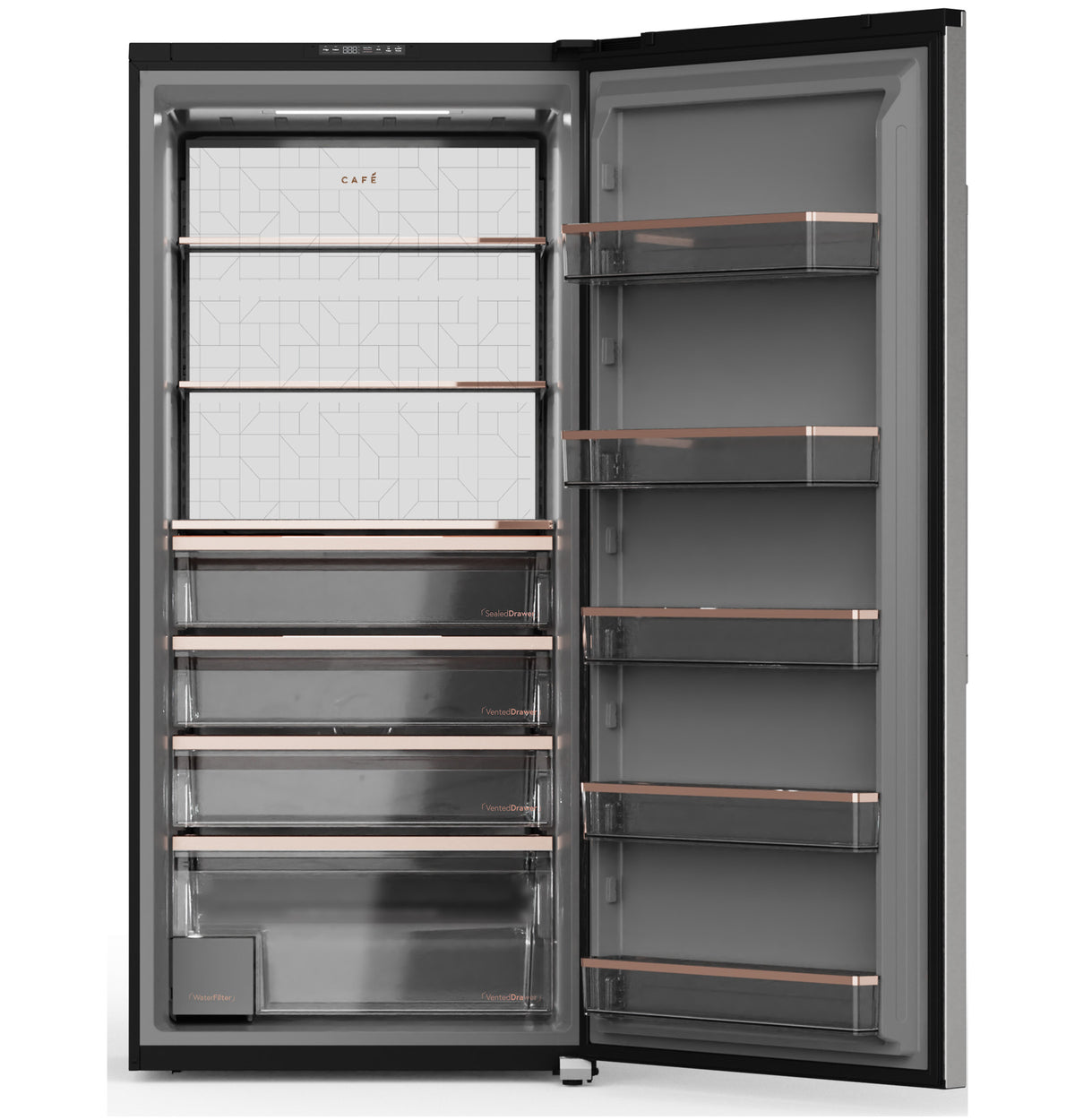 Café 19 Cu. Ft. Built-in Capable Single Door All Refrigerator with Internal Water Dispenser; ENERGY STAR