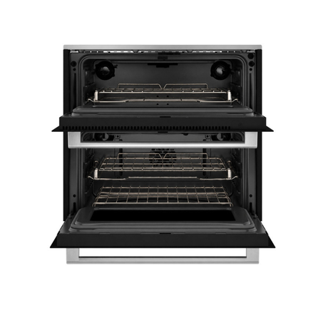 Café 30" Duo Smart Single Wall Oven in Platinum Glass