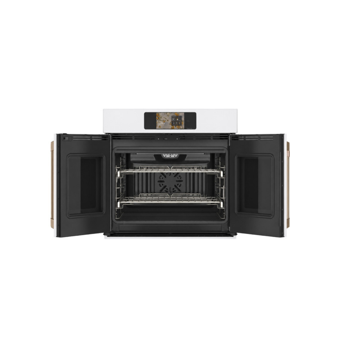Café 30" Duo Smart Single Wall Oven in Platinum Glass